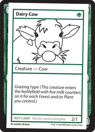 Dairy Cow (Mystery Booster 2 Playtest Cards) Light Play