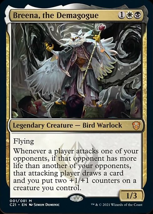 Breena, the Demagogue (Commander 2021 Strixhaven) Light Play Foil