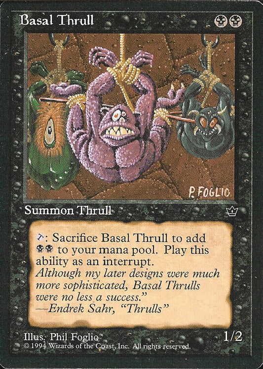 Basal Thrull (P. Foglio) (Fallen Empires) Light Play
