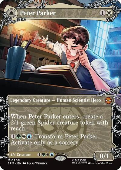 Peter Parker (0208) (Borderless) (Marvel's Spider-Man) Light Play