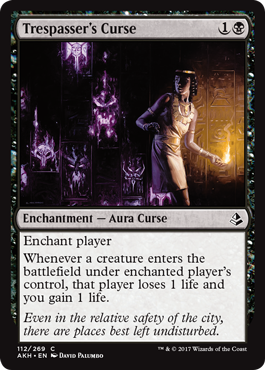 Trespasser's Curse (Amonkhet) Damaged / Poor Foil