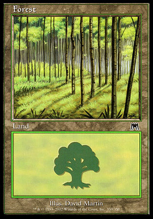 Forest (350) (Onslaught) Damaged / Poor