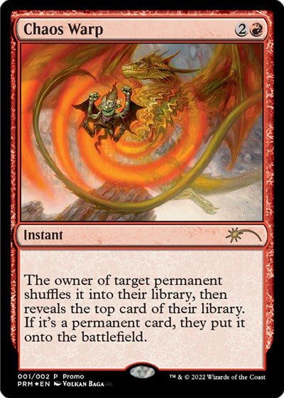 Chaos Warp (Promos: WPN and Gateway) Light Play Foil