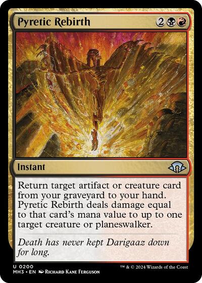Pyretic Rebirth (Modern Horizons 3) Light Play