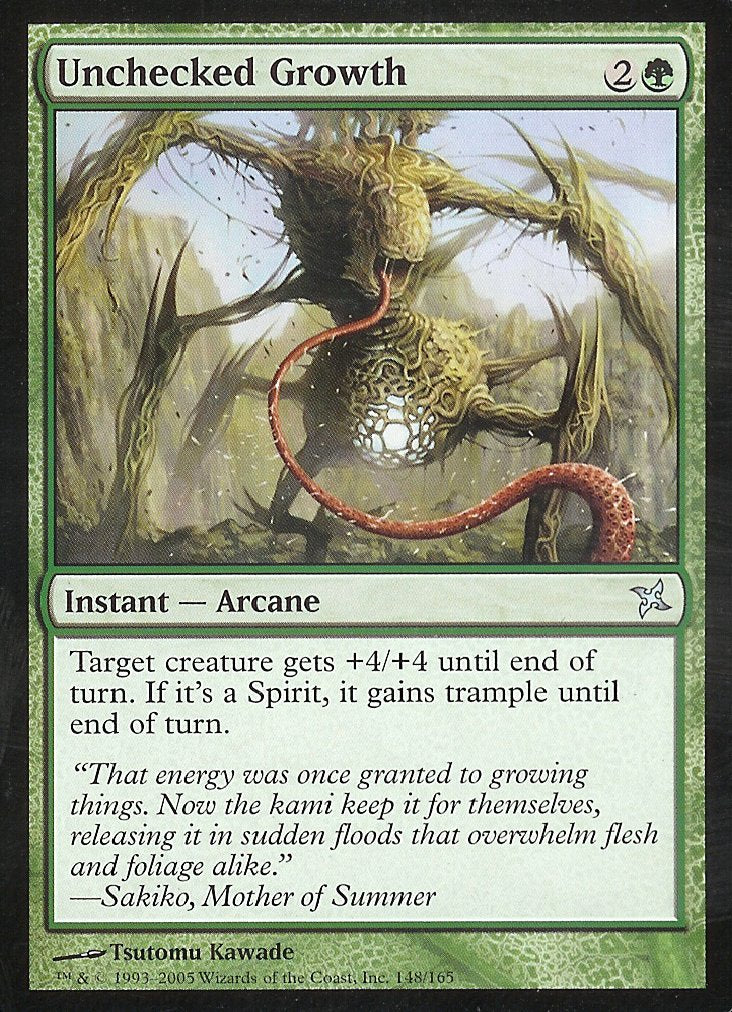 Unchecked Growth (Betrayers of Kamigawa) Light Play