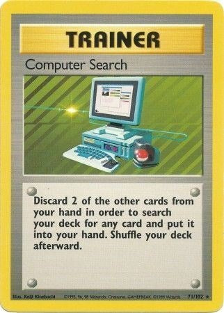 Computer Search (Base Set) Damaged / Poor