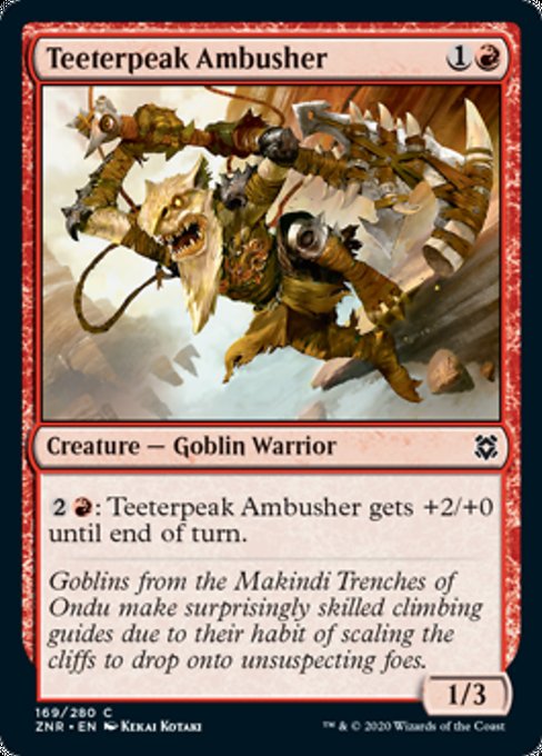 Teeterpeak Ambusher (Zendikar Rising) Light Play