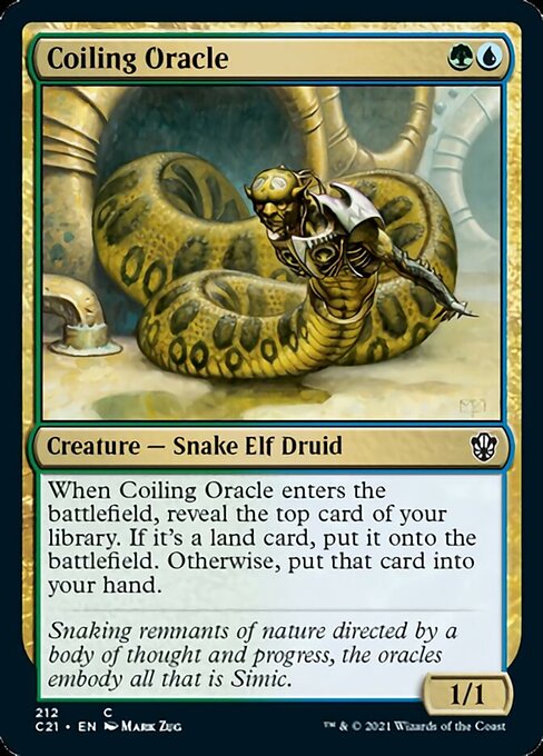 Coiling Oracle (Commander 2021 Strixhaven) Light Play
