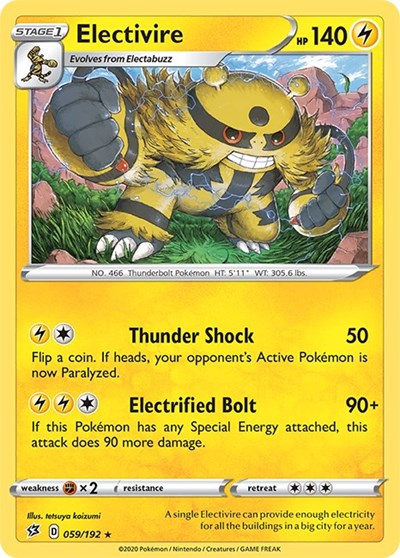 Electivire (SWSH02: Rebel Clash) Light Play