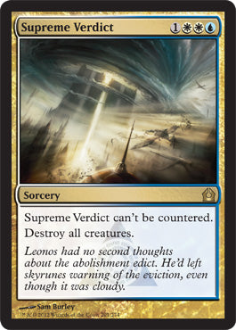 Supreme Verdict (Return to Ravnica) Light Play