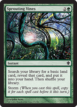 Sprouting Vines (Commander 2013 Edition) Light Play