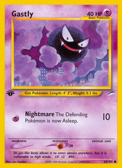 Gastly (Neo Destiny) Light Play 1st Edition