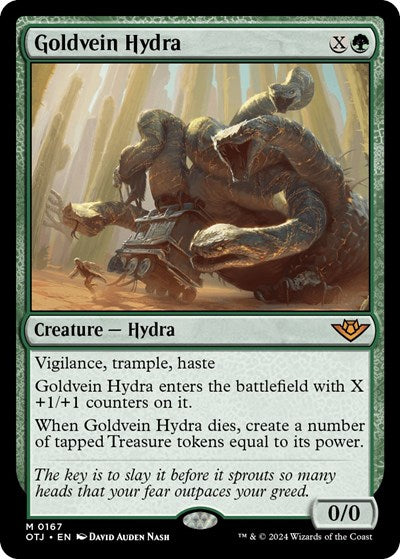 Goldvein Hydra (Outlaws of Thunder Junction) Near Mint Foil