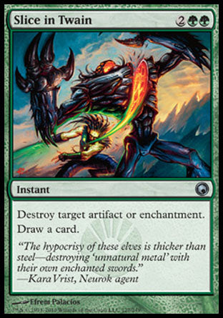 Slice in Twain (Scars of Mirrodin) Light Play Foil