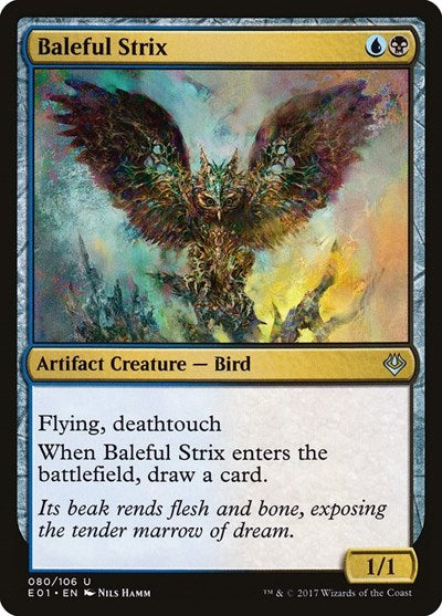 Baleful Strix (Archenemy: Nicol Bolas) Light Play