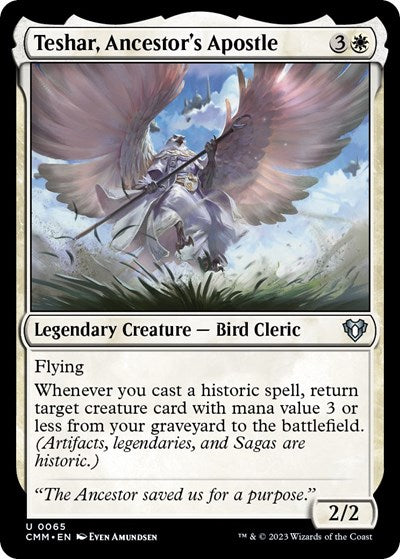 Teshar, Ancestor's Apostle (Commander Masters) Light Play