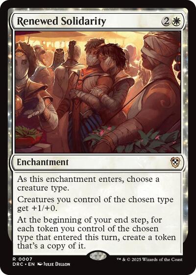 Renewed Solidarity (Commander: Aetherdrift) Near Mint