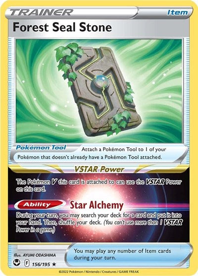 Forest Seal Stone (SWSH12: Silver Tempest) Light Play Holofoil
