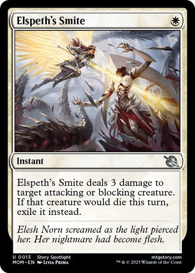 Elspeth's Smite (March of the Machine) Light Play Foil