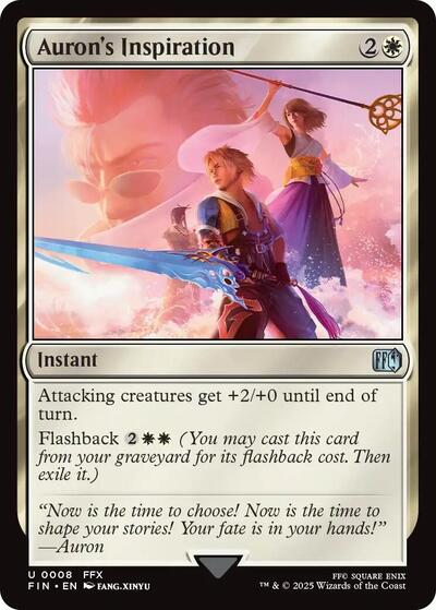 Auron's Inspiration (Universes Beyond: FINAL FANTASY) Light Play Foil