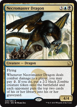 Necromaster Dragon (Dragons of Tarkir) Medium Play Foil