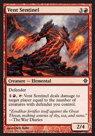 Vent Sentinel (Rise of the Eldrazi) Heavy Play
