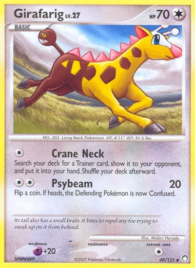 Girafarig (Mysterious Treasures) Heavy Play