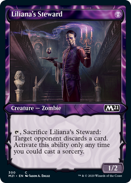 Liliana's Steward (Showcase) (Magic 2021 Core Set) Light Play