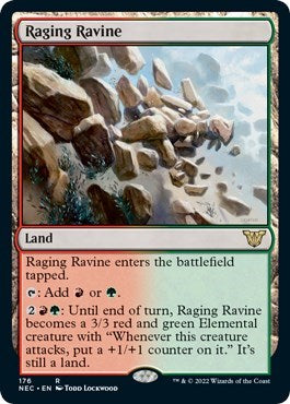 Raging Ravine (Commander: Kamigawa: Neon Dynasty) Light Play
