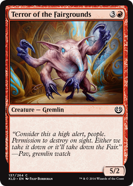 Terror of the Fairgrounds (Kaladesh) Light Play