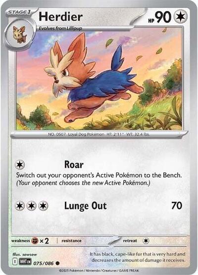 Herdier (SV: White Flare) Light Play