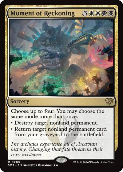 Moment of Reckoning (Secrets of Strixhaven) Light Play