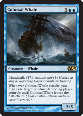 Colossal Whale (Magic 2014 Core Set) Medium Play