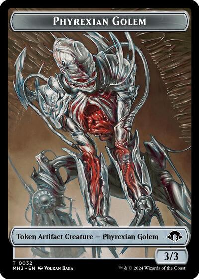 Phyrexian Golem Token (Modern Horizons 3) Light Play