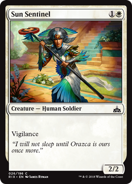 Sun Sentinel (Rivals of Ixalan) Light Play Foil