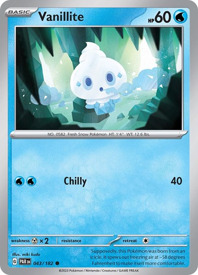 Vanillite (Scarlet and Violet: Paradox Rift) Light Play Reverse Holofoil