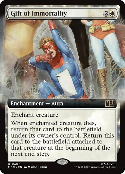 Gift of Immortality (Extended Art) (Commander: Marvel Super Heroes) Light Play