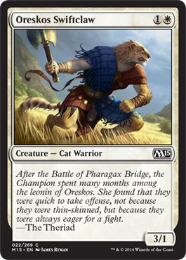 Oreskos Swiftclaw (Magic 2015 Core Set) Light Play