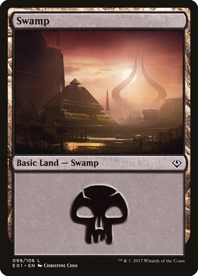 Swamp (99) (Archenemy: Nicol Bolas) Light Play