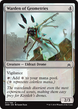 Warden of Geometries (Oath of the Gatewatch) Light Play
