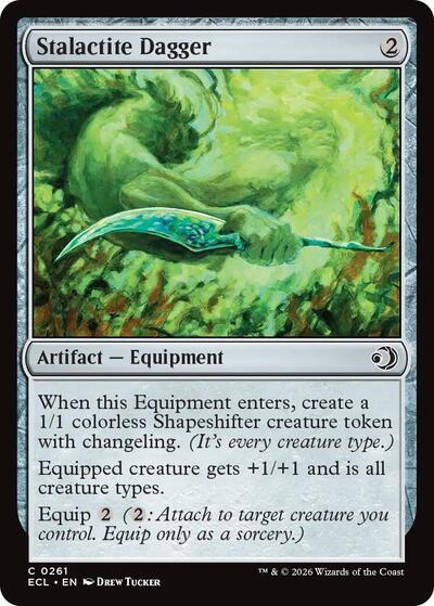 Stalactite Dagger (Lorwyn Eclipsed) Light Play Foil