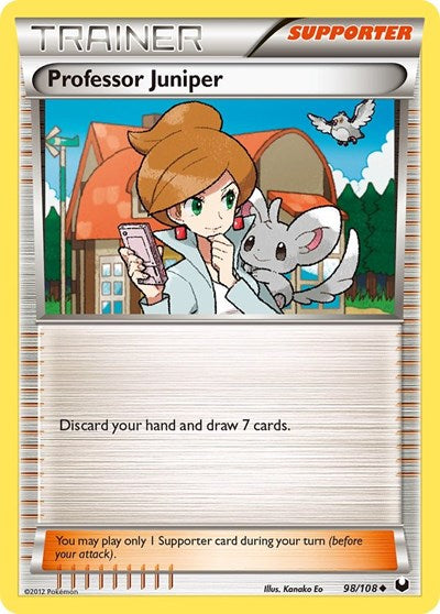 Professor Juniper (Dark Explorers) Medium Play Reverse Holofoil
