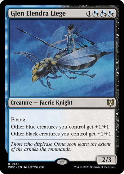 Glen Elendra Liege (Commander: Wilds of Eldraine) Light Play