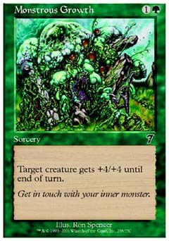 Monstrous Growth (7th Edition) Light Play