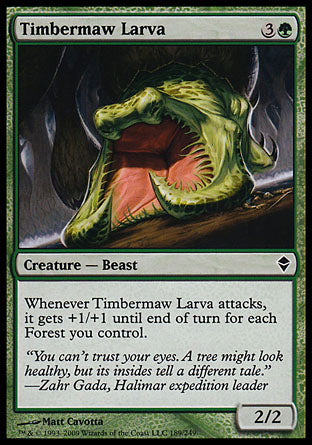 Timbermaw Larva (Zendikar) Near Mint