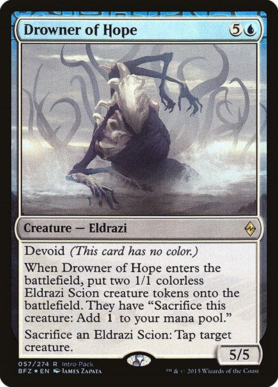 Drowner of Hope (Promos: Unique and Miscellaneous) Medium Play Foil