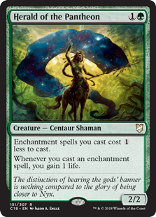 Herald of the Pantheon (Commander 2018) Light Play