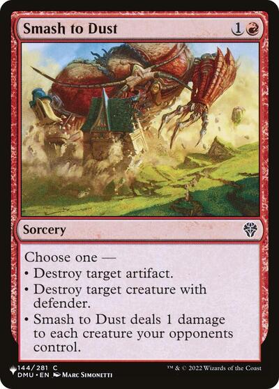 Smash to Dust (The List) Light Play