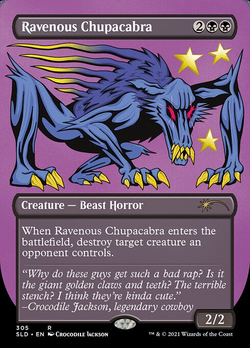Ravenous Chupacabra (305) (Secret Lair) Light Play