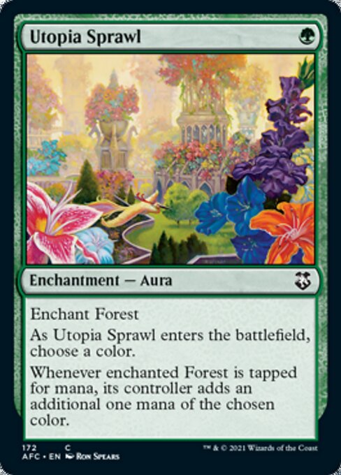 Utopia Sprawl (Commander 2021 Forgotten Realms) Light Play